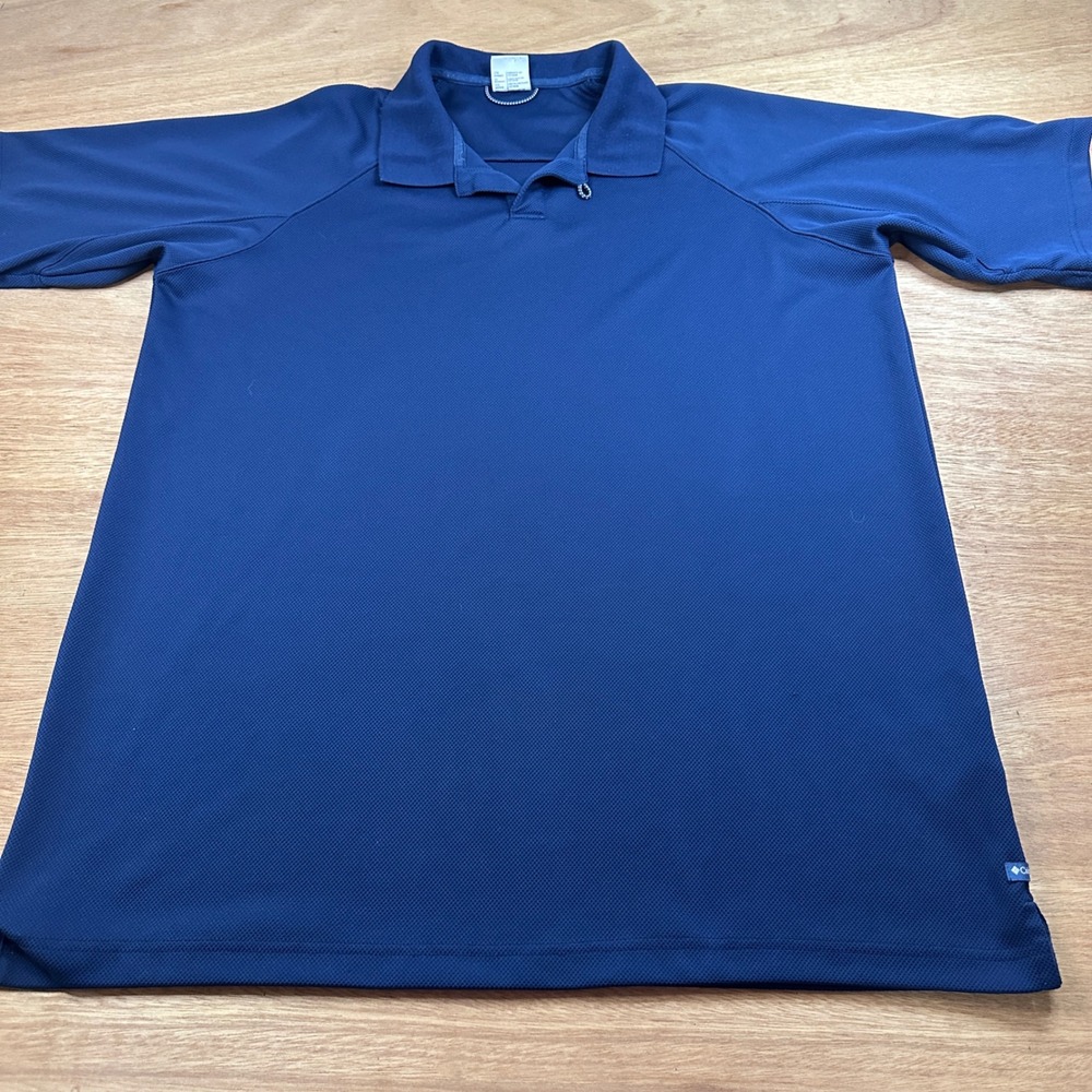 Columbia Sportswear Men's XXL Blue Performance Polo Shirt Short Sleeve